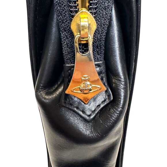 Vivienne Westwood Orb Briefcase Handbag Black - Picture 3 of 8